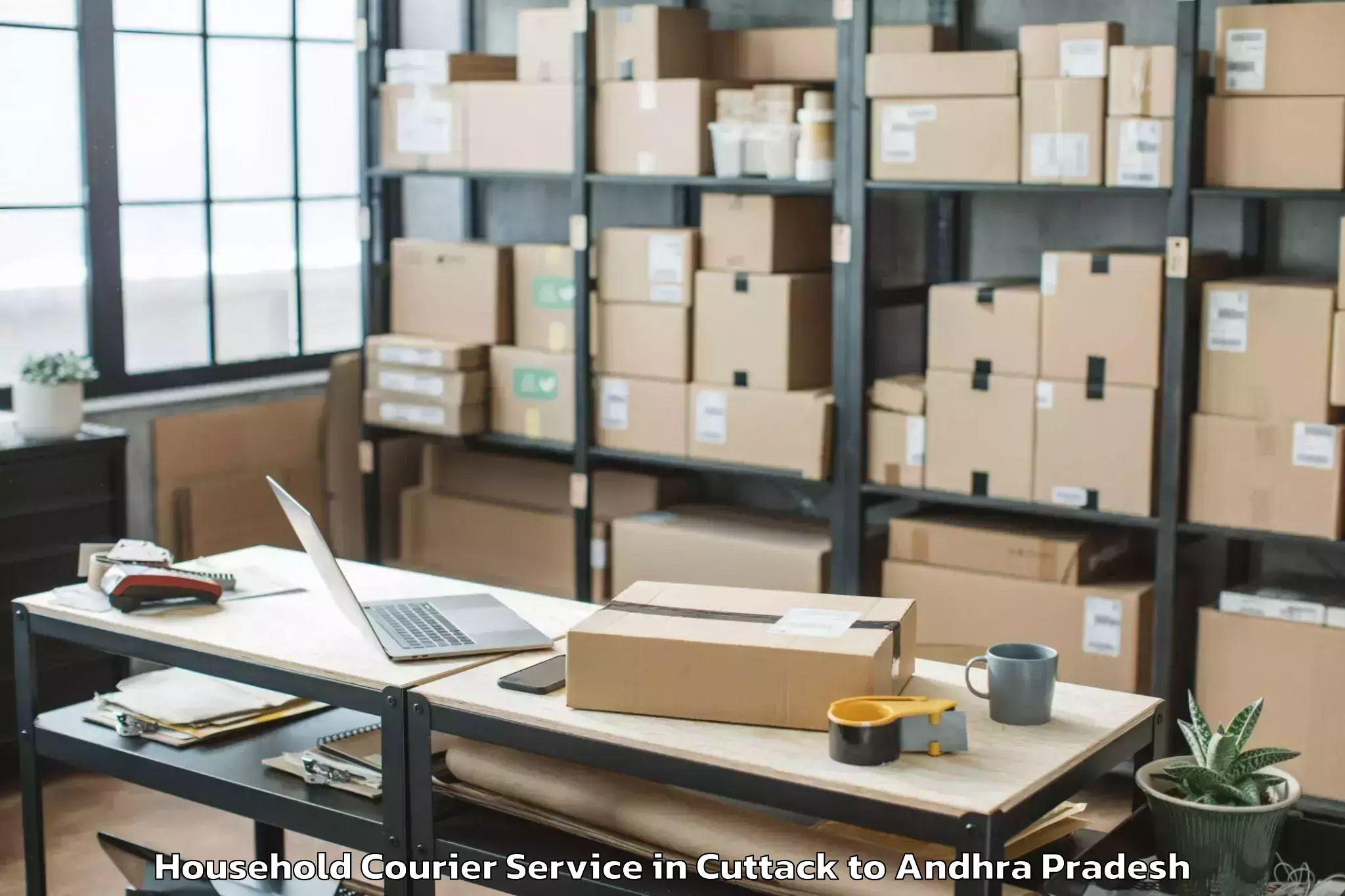 Professional Cuttack to Vinukonda Household Courier